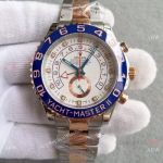 Swiss Copy Rolex Yachtmaster II 7750 Watch 2-Tone Rose Gold White Dial_th.jpg